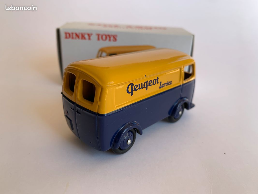 Ancien Jouet Dinky Toys 25B - Camion Fourgon PEUGEOT D3A Custom, Meccano, Fabriqué En France