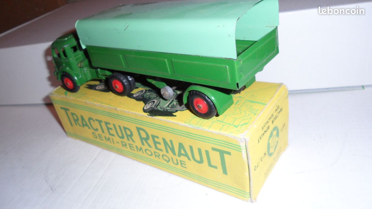 Remorque Miniature CIJ Pour Camion Renault 7 Tonnes - Grise - Échelle Non Précisée