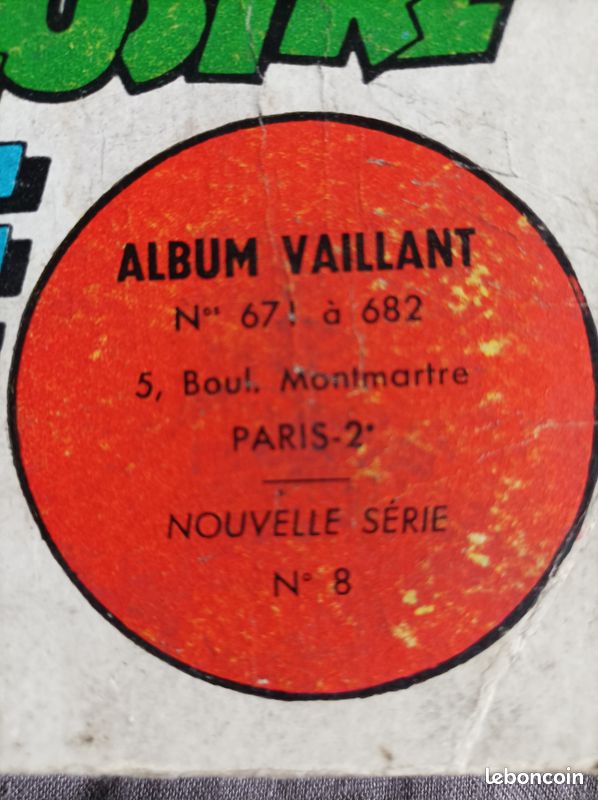VAILLANT 8 671 à 682 PIF Arnal Arthur fantôme Cézard pension Radicelle pionniers de l'espérance recueil reliure album (image 2)