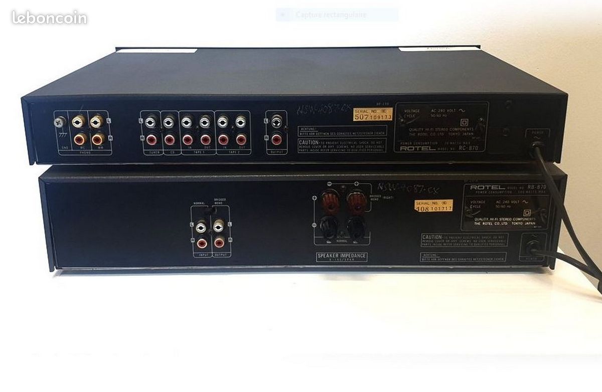 Ampli Pré ampli ROTEL rc870 (image 2)