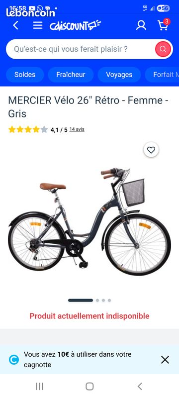 Vélo fille MERCIER 26