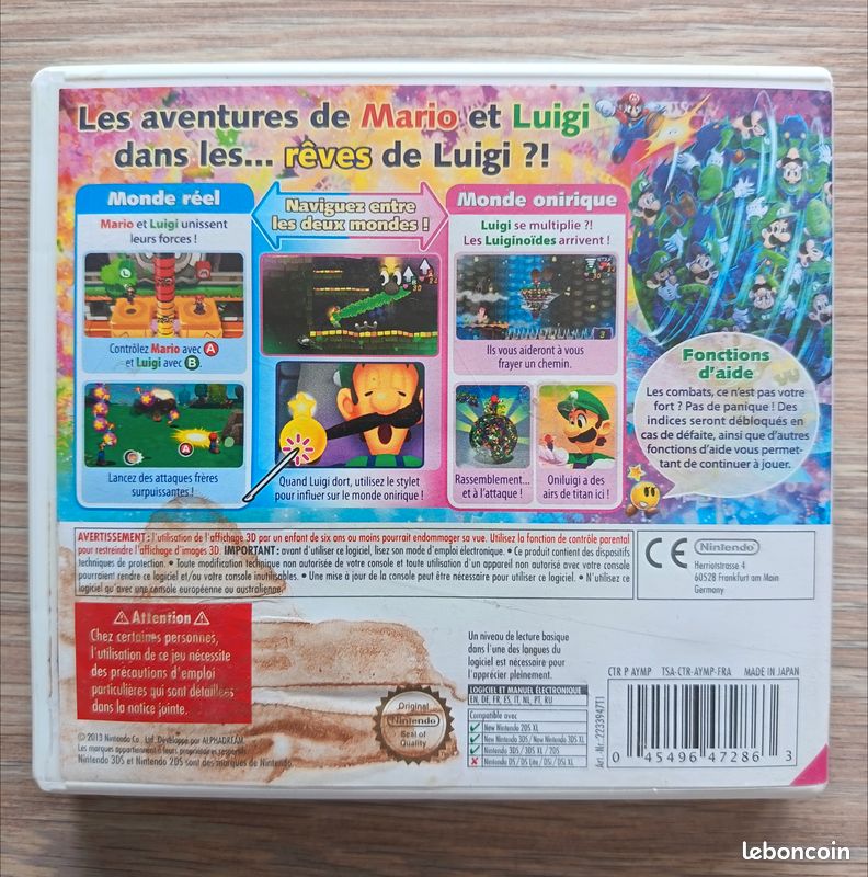 Jeu « Mario et Luigi » Dream Team Bros Nintendo 3DS (image 2)