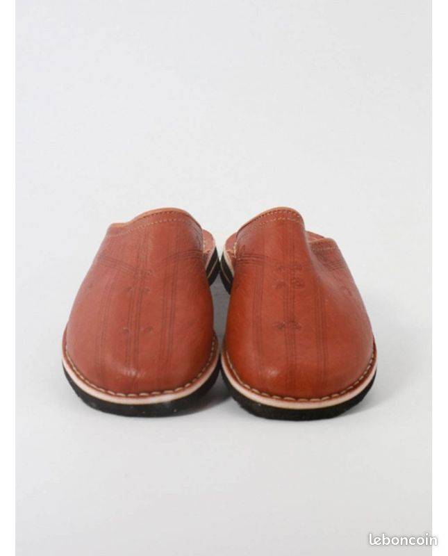 Babouche marocaine 100 % cuir cousu main neuve toutes les tailles (image 9)