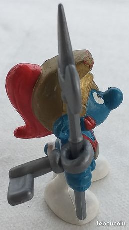 Figurine Style Schtroumpf Gnome Romain Couleur Beige - Occasion, Thème BD, Sans Marque, Idée Déco Ou Collection