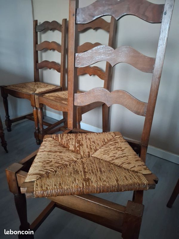 Table monastère, rallonges et chaises comprises (image 7)
