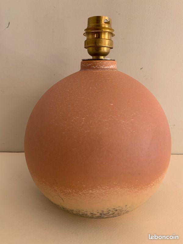 Lampe boule porcelaine vintage Virebent (image 7)
