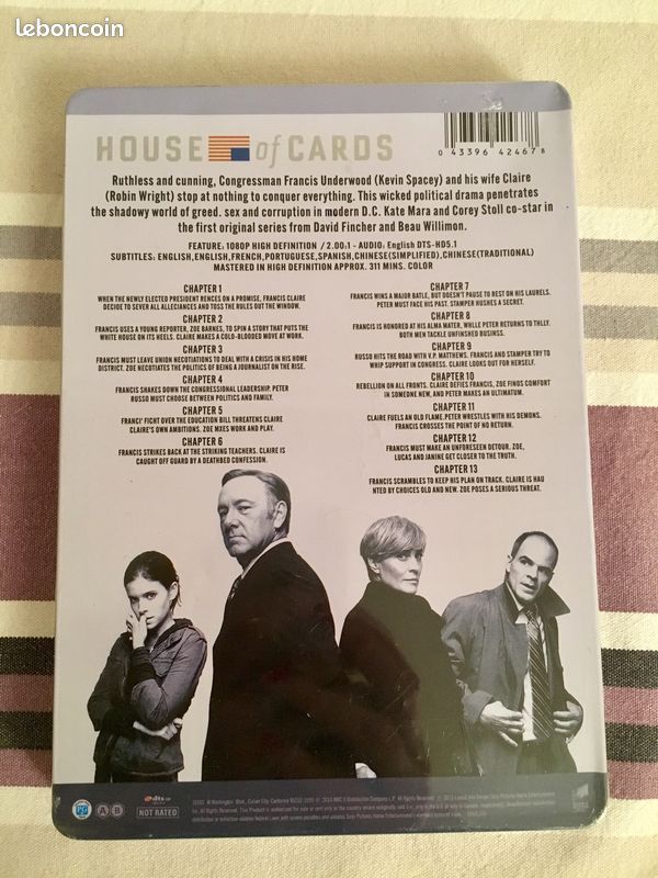 Saison 1 complète "HOUSE OF CARDS" (image 2)