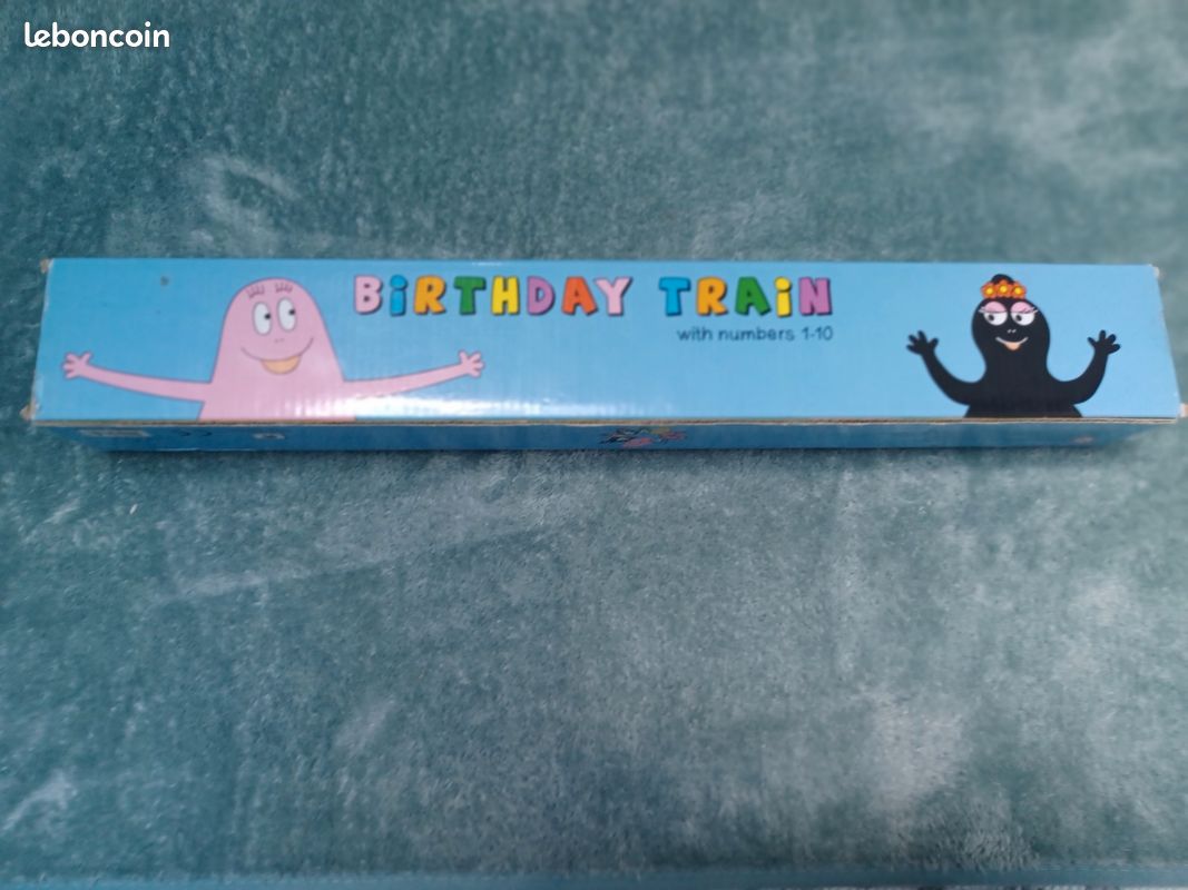 Train barbe à papa d' anniversaire multi couleurs pour enfants (image 2)