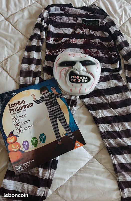 Costume d'Halloween zombie prisonnier (image 1)