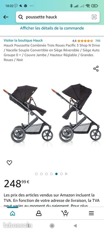 Vends poussette 3 en 1 (image 2)