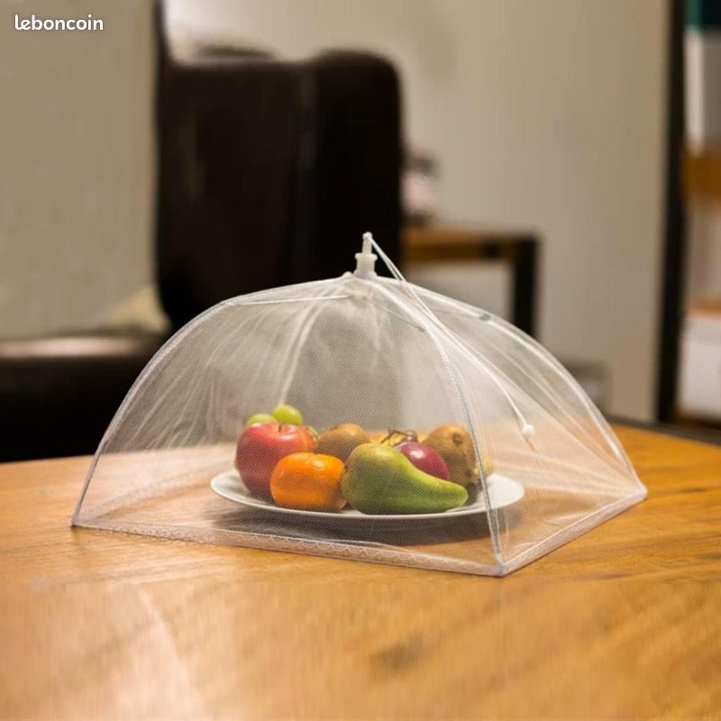 Cloche Alimentaire Pliable En Acier Inoxydable - Diamètre 24 Cm, Protection Anti-insectes Pour BBQ, Camping