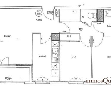 Appartement 195 000 € - 61 m²