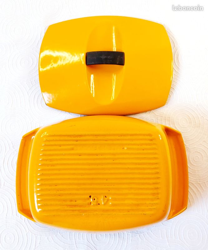 Cocotte Le Creuset Jaune N°1 Raymond Loewy + 2 Petites - Gaz