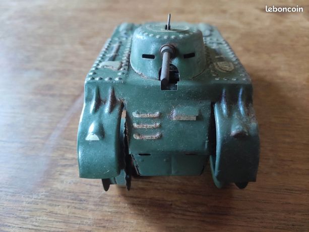 Jouet Ancien En Tôle Char Tank N.10 - Joustra (Fabrication Française)