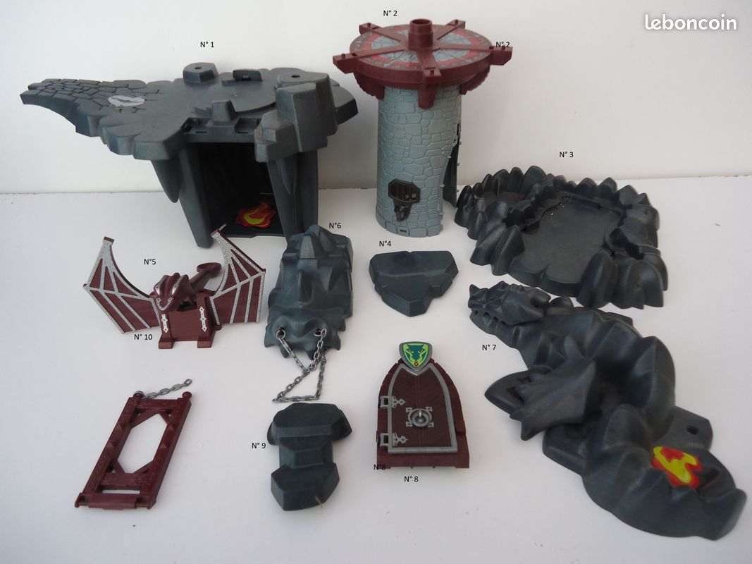 Playmobil 4836 pièces détachées Donjon du Dragon Vert (image 1)