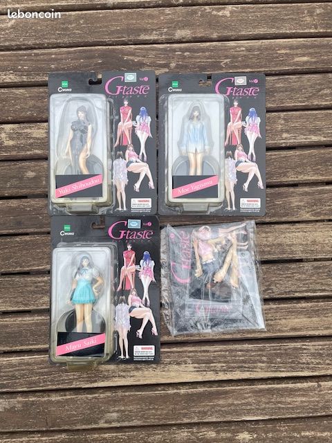 3 Figurines G-Taste Vol.1 : Yuki Shihoudou (robe Rouge + Noire) Et Moe Yagisawa, Epoch CWorks 2002 Neuves