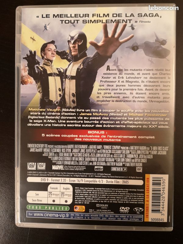 Dvd X-men Le Commencement (image 3)