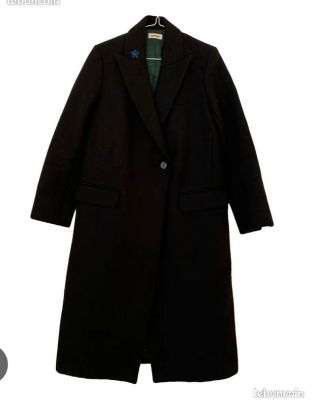 Manteau Zadig & Voltaire laine noir t40 TBE (image 1)