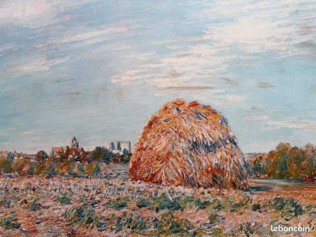 Alfred Sisley (1839-1899)-Meule au bord du Loing (image 4)