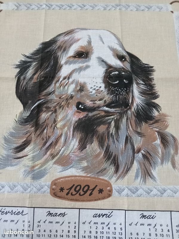 Torchon calendrier 1991 (image 2)