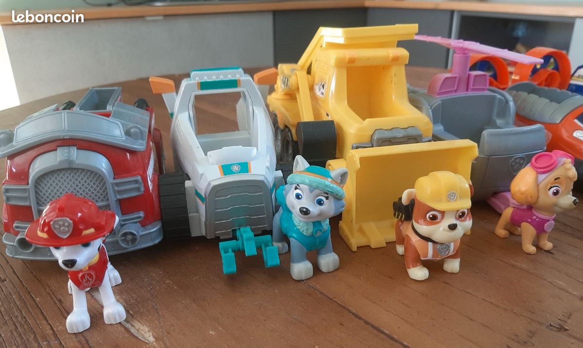 Lot Pat Patrouille – 3 Grands Véhicules Avec Bruitages + 3 Figurines