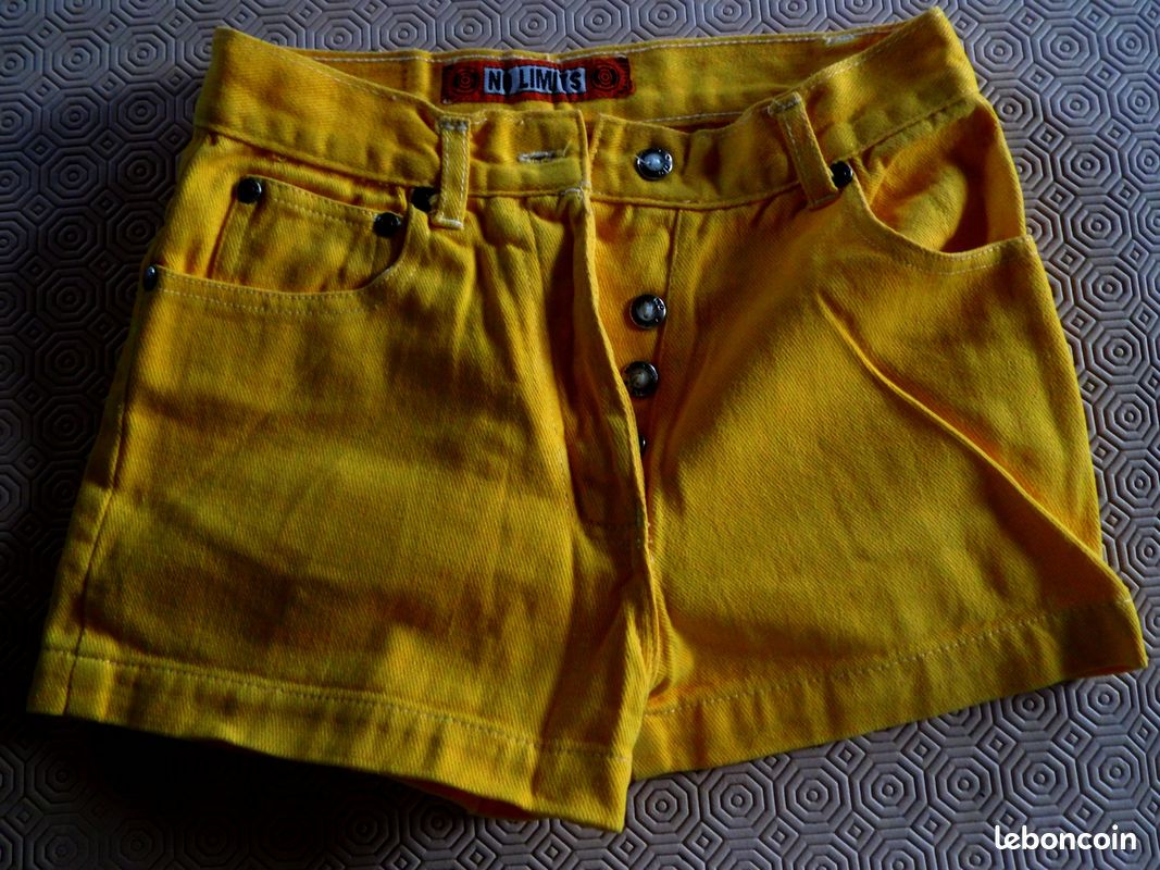 Short NO LIMITS 10 ans c. NEUF jaune orangé (image 1)