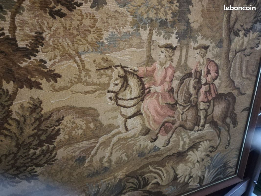 Grande tapisserie scène chasse (image 3)