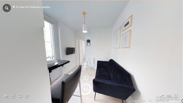 Appartement 2 pièces 20 m² · à Paris · 20 m² · 1 017 €/mois