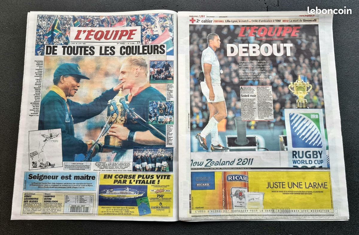 L'EQUIPE 13/04/2026 AVRIL Les Unes RUGBY "Cadrages et débordements" (image 3)