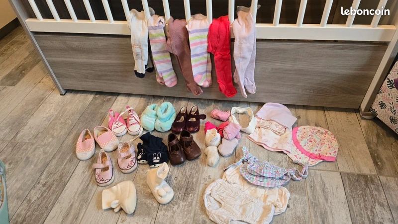 Carton 100 pièces vêtements fille 3 mois été (image 10)