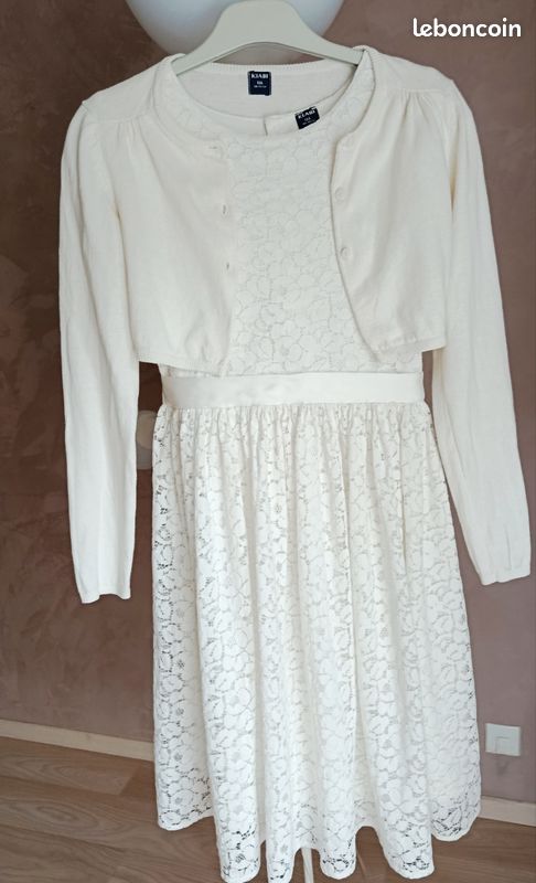 Robe de communion fille "relax" 12 ans Kiabi (image 3)