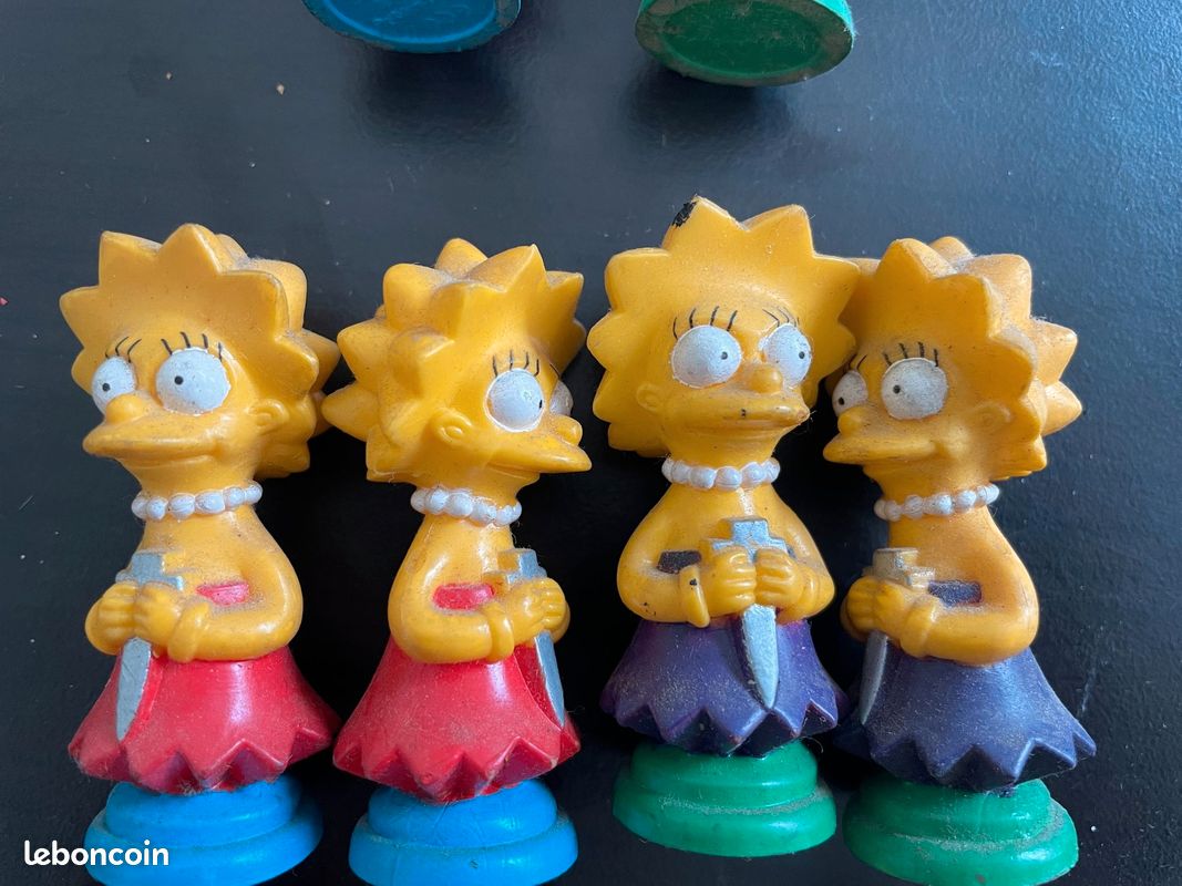 Lot De 8 Figurines Les Simpson – Occasion, Thème Dessin Animé, PVC, Année 2007