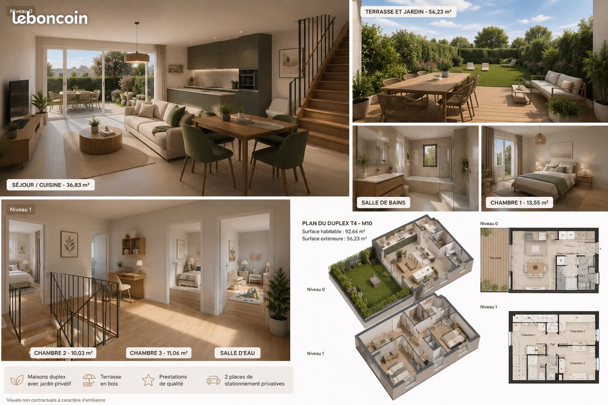 Maison 4 pièces 89 m² · à Garons · 89 m² · 263 900 €