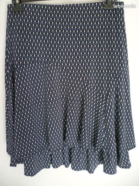 Jupe bleue " Ma boutique plus " ~ Taille 40 (image 2)