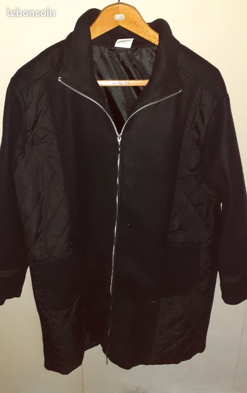 Manteau léger style polaire, noir, pour femme (image 1)