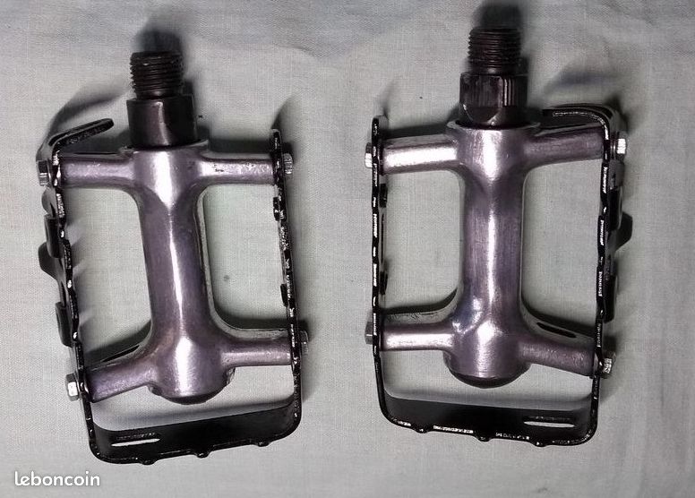 Paires de pédales vélo aluminium 9/16" - VTT VTC Ville Vintage Vélotaf (image 13)