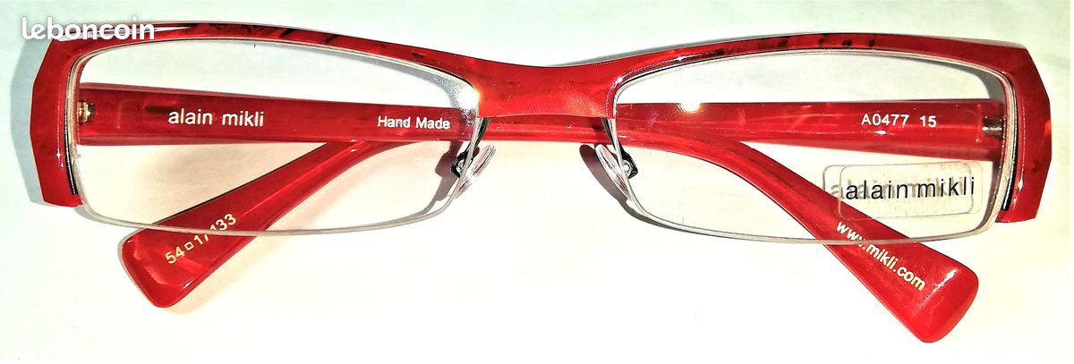 Monture De Lunettes Alain MIKLI - Modèle B0F5 A03016 - Fait Main En Italie - État Excellent