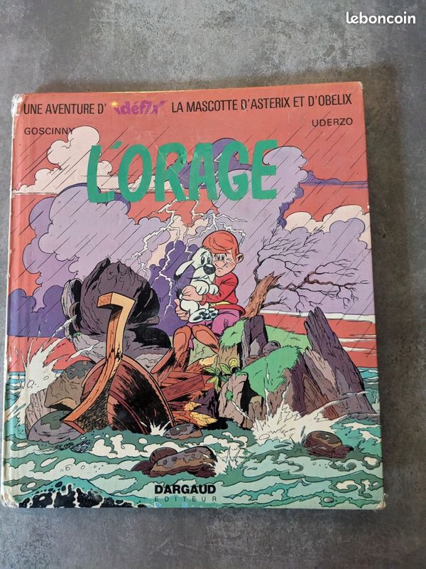 UDERZO - Idéfix La mascotte d'Astérix et Obélix - L'orage - EO 1972 (image 1)