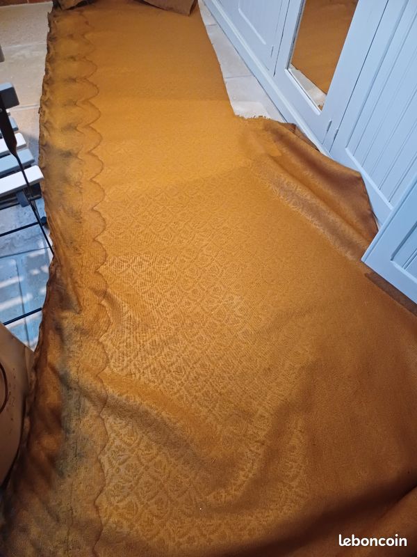 Toile de jute ancienne avec motif (image 1)