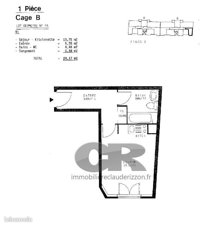 Appartement a louer metz - 1 pièce(s) - 24 m2 - Surfyn