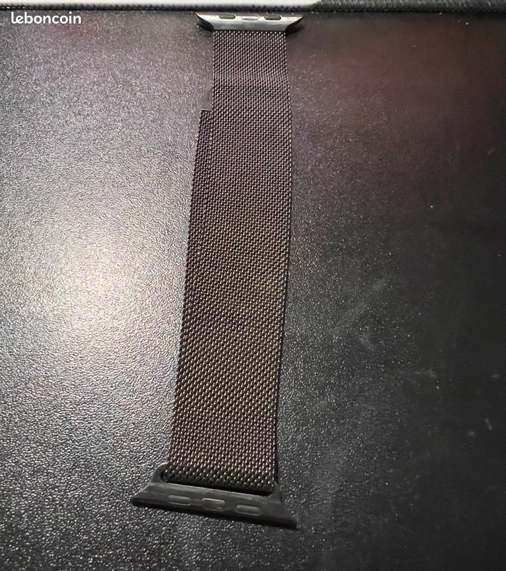 Apple watch série 8 avec bracelet milanais graphite (image 3)