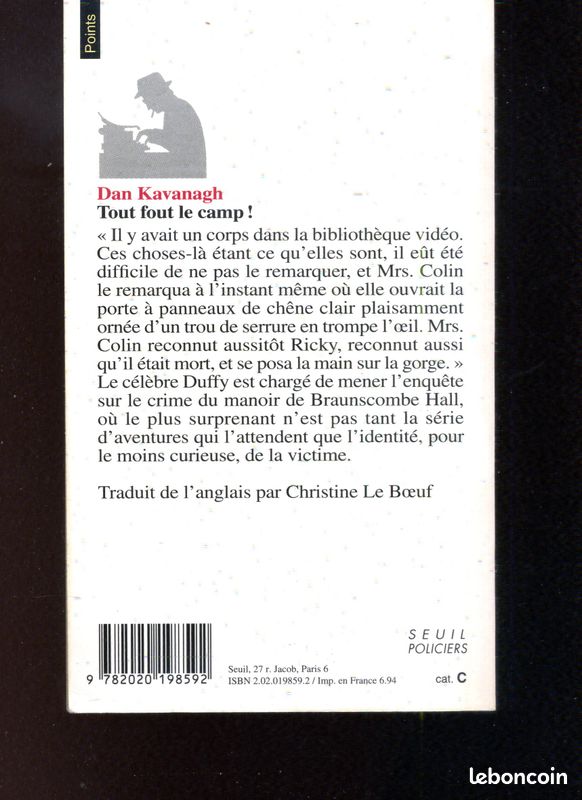 Polars auteurs Dan Kavanagh Tout fout le camp (image 2)