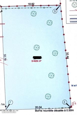 Terrain 629 m² Wormhout