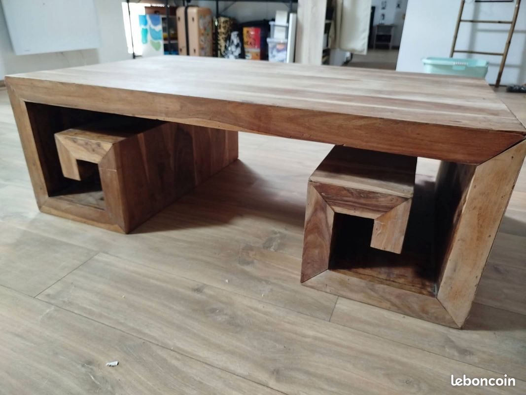 Table basse en chêne (image 3)