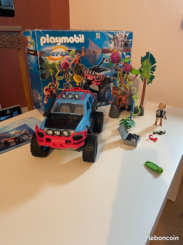 PLAYMOBIL 9407 – Tout Terrain Dans La Jungle, Véhicule Aventure, Occasion
