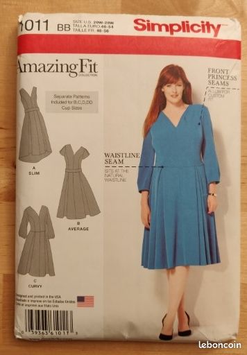 Patron couture Simplicity 1011: Robes (image 7)