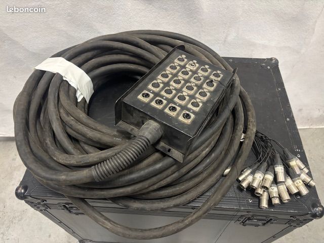 Multipaire audio 30m 16/4 avec fiches Neutrik paires micro pour sonorisation (image 1)