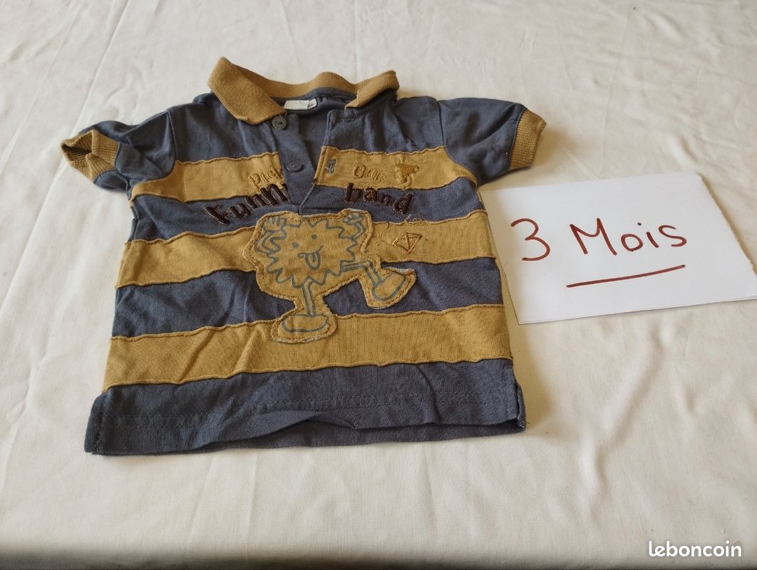 Lot De Vêtements Bébé Fille Taille 3/6 Mois - T-shirts, Pantalons - Bon État - Multicolore - Occasion