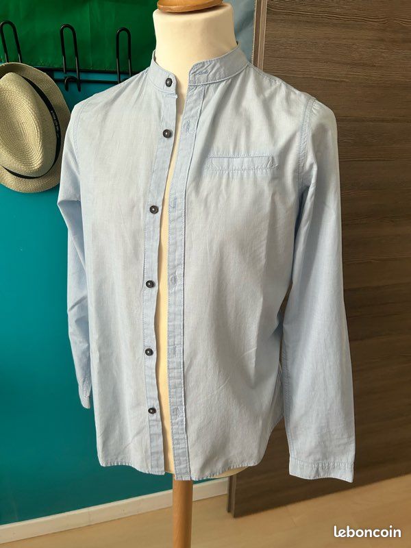 Chemise enfant bleu ciel neuve (image 3)