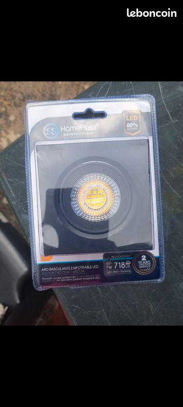 Spot LED Encastrable Orientable HomePluss 7W - Neuf (image 1)
